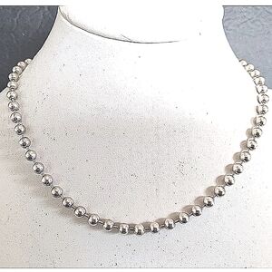 Rare Vintage Silpada Sterling 6mm Bead Ball Necklace N0048